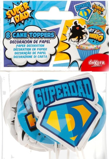 Kaketopper i Papir Superdad
