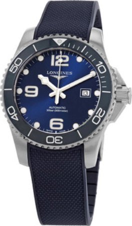 Longines Herreklokke L3.782.4.96.9 Hydroconquest Blå/Gummi Ø43 mm