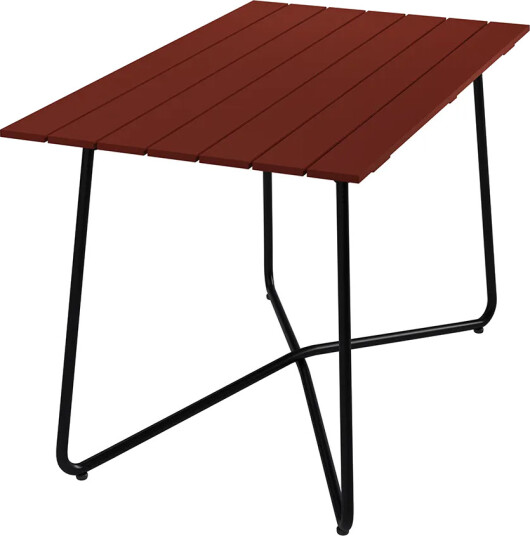 Grythyttan Stålmöbler Bord B25A 120 cm Mørkerød / Svart Grythyttan Stålmöbler Bord B25A 120 cm Mørkerød / Svart