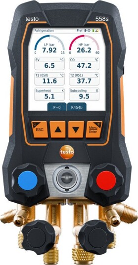 Testo Manometerstativ 558S Digitalt, 4-Veis