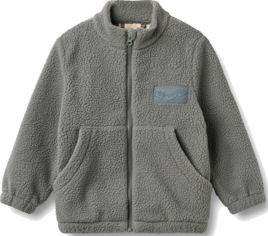 Wheat Fleece Jacket Helge Grey 98
