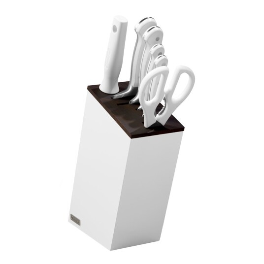 Wüsthof Classic white knivblokk 6 deler med brødkniv