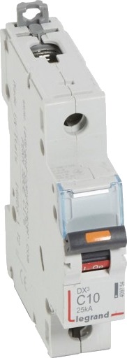 Legrand DX3 MCB automatsikring C10 1P 1M 25kA