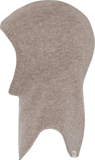 MP Balaclava 2 lags Ull Light Brown Melert MP 51 cm Balaclava dobbel Beige Brun