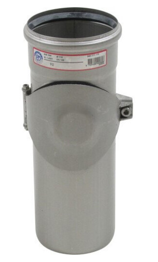 Blücher 110mm Kloakk- og Avløpsrør i Rustfritt Stål AISI304 Blücher 110mm Kloakk- og Avløpsrør i Rustfritt Stål AISI304