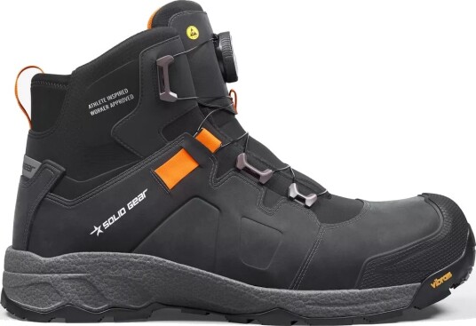 Solid Gear Vapor 3 Mid Vernestøvel S3S ESD svart 36 Sko