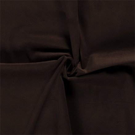 Balsløw Babyfløyel Stoff 145cm 55 Brun 50cm
