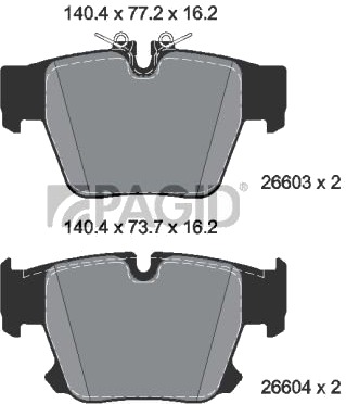 PAGID T4306N Bremseklosser PAGID T4306N Bremseklosser
