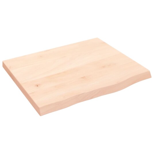 vidaXL Vegghylle 60x50x4 cm ubehandlet heltre eik vidaXL Vegghylle 60x50x4 cm ubehandlet heltre eik