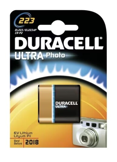 Duracell 223 Ultra Fotobatteri 1400mAh Lithium 6V - Universalt Batteri