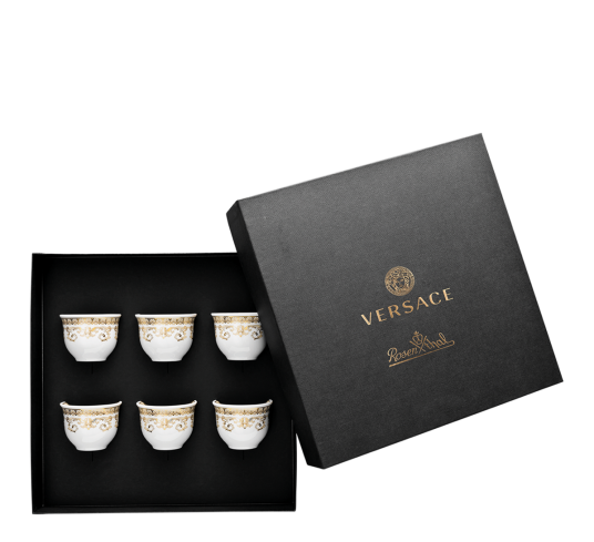 Versace Medusa Gala kopp liten uten hank 6 stk Versace Medusa Gala kopp liten uten hank 6 stk