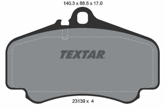 Bremseklosser TEXTAR 2313901 Bremseklosser TEXTAR 2313901
