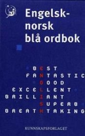 Engelsk-norsk blå ordbok, Pent brukt bok Engelsk-norsk blå ordbok, Pent brukt bok