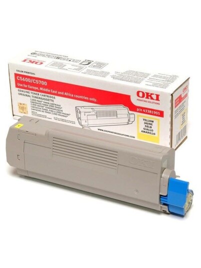 OKI 43381905 Toner Yellow - Laser toner Yellow OKI 43381905 Toner Yellow - Laser toner Yellow
