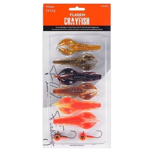 Fladen Jigg Kit Crayfish 9,5cm - 2x15g
