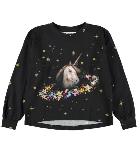 Molo Genser Reniza Astral Unicorn 12 år 152 Genser Svart