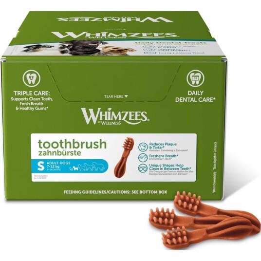 Whimzees Tyggetannbørste for hunder - Liten Tilleggsfôr 15g