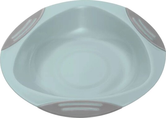 BabyOno Plasttallerken Med Sugekopp Ø15 cm 240 ml Grønn