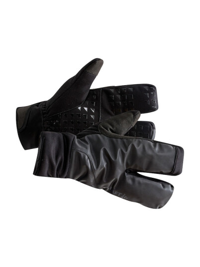 Craft Siberian Split finger hansker Sort