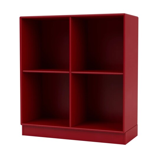 Montana SHOW hylle 69,6 x 69,6 cm, sokkel 7 cm 165 Beetrot