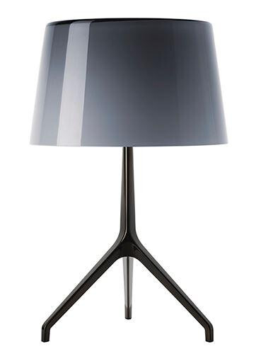 Foscarini Lumiere Xxs Bordlampe Grå Sortforkromet Foscarini Lumiere Xxs Bordlampe Grå Sortforkromet