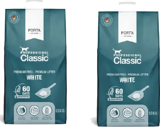 Professional Classic Hvit Kattesand 2 X 12 kg