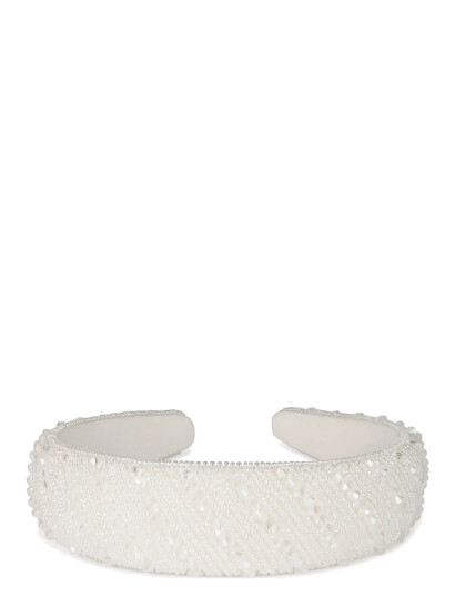 SUI AVA Porcelain Headband Large - White - ONE SIZE