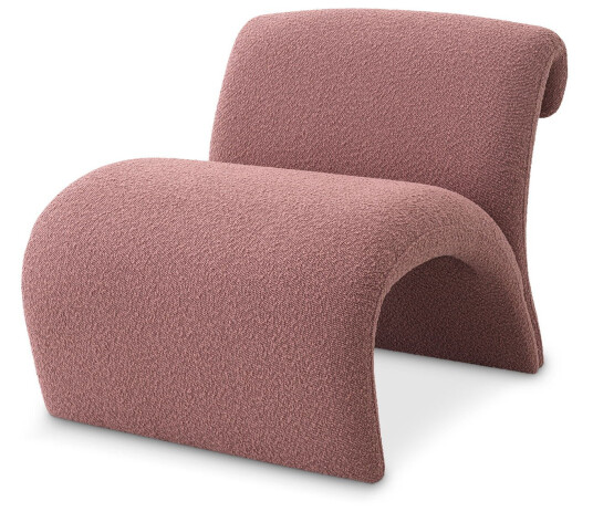 Vignola stol bouclé rose