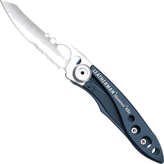 Leatherman Skeletool KBx Foldekniv (Denim Blå) - Med flaskeåpner