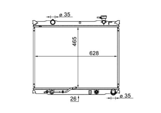 Radiator MAHLE ORIGINAL CR 1581 000S