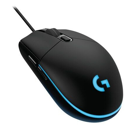 Logitech G PRO HERO - Gaming mus - Optisk - 6 - Svart med RGB-lys