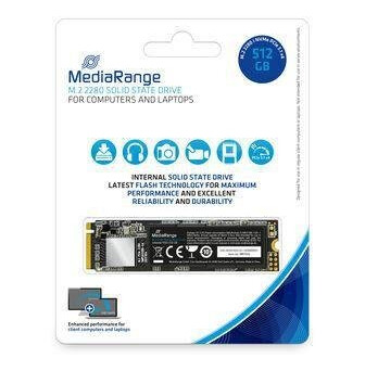 MediaRange Intern.M.2 SSD 2280 NVMe PCIe TLC Nand 512 GB