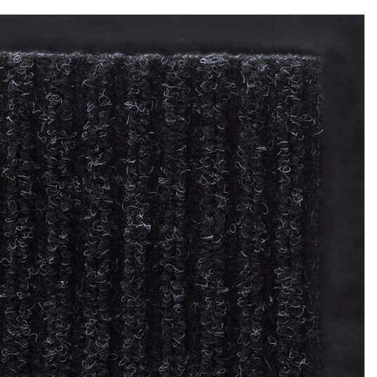 vidaXL Svart PVC Dørmatte 90 x 120 cm