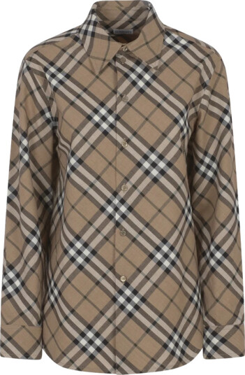 Burberry Dame Bluser & Skjorter Brun S, Burberry Dame Bluser & Skjorter Brun S,
