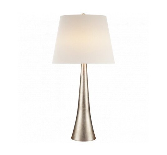 Dover Table Lamp Burnished Silver Leaf