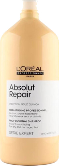 L'Oréal Professionnel Absolut Repair Gold Quinoa Shampoo 1500 ml - Styrkende og Fuktighetsgivende