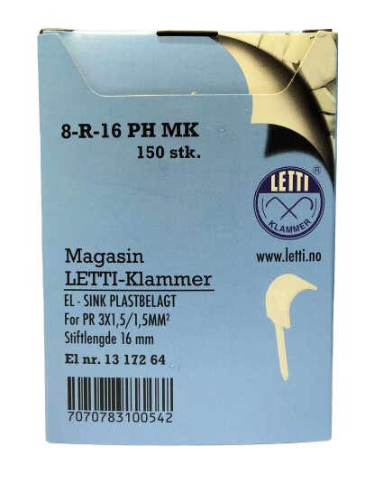 Letti Klammer 8-R-16 PH magasin 150 stk
