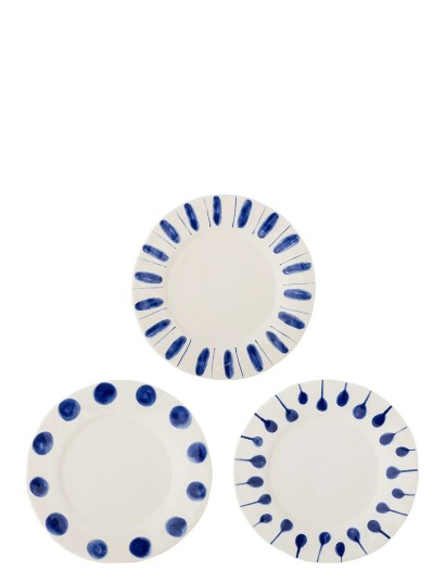 Bloomingville Linora Plate   Blue   Ø 28 CM