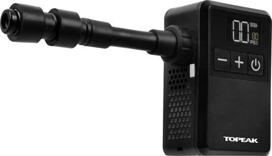 Topeak E-Booster Digital Minipumpe - Elektrisk, opptil 8 bar (120 PSI), USB-C Topeak E-Booster Digital Minipumpe - Elektrisk, opptil 8 bar (120 PSI), USB-C