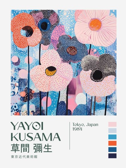 Namly Design Plakat Yayoi Kusama Blomster POSTERVT92ST