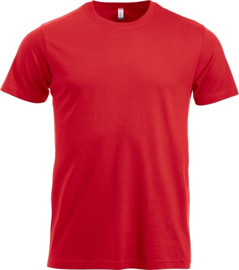 Basic t shirt i rød fra Clique (L)
