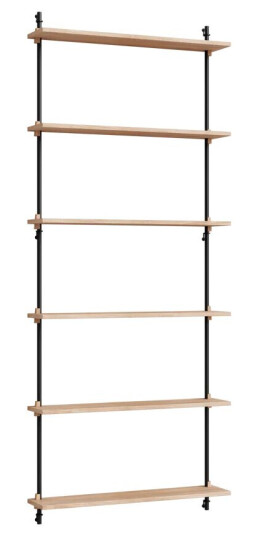 Moebe wall shelving ws.200.1 Eik-svart