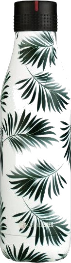 Les Artistes Bottle Up Design termoflaske 0,5L hvit/mørk grønn med blad Les Artistes Bottle Up Design termoflaske 0,5L hvit/mørk grønn med blad