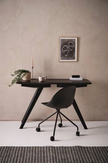 Jotex CONNECTICUT skrivebord 50x120 cm Black mdf / metall 1645862-01-0 1631231-02-0