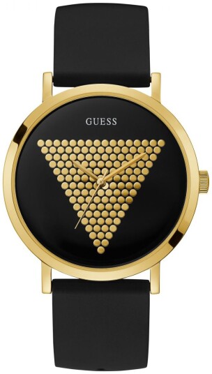 Guess Herreklokke W1161G1 Imprint Sort/Gummi Ø44 mm Guess Herreklokke W1161G1 Imprint Sort/Gummi Ø44 mm