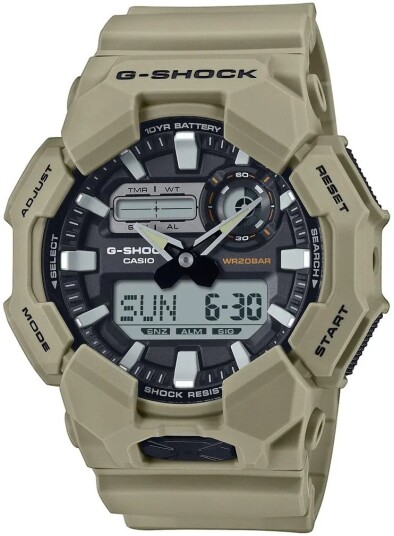 Casio Herreklokke GA 010 5AER G Shock Sort/Gummi Ø51.9 mm