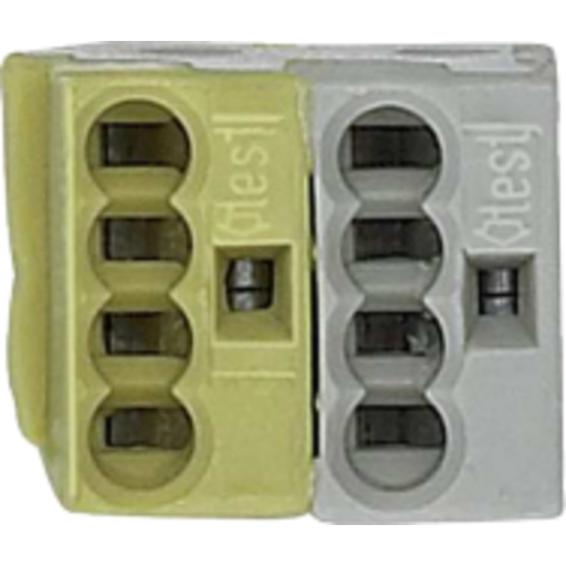 KNX tilkoblingsklemme hvit/gul pakke med 50 stk