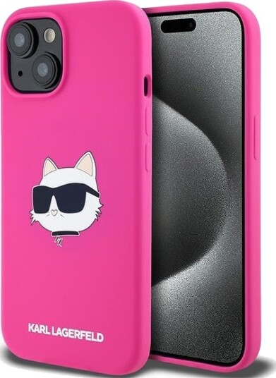 Karl Lagerfeld Choupette MagSafe Silikon Mobildeksel for iPhone 15 Plus / 14 Plus - Rosa Karl Lagerfeld Choupette MagSafe Silikon Mobildeksel for iPhone 15 Plus / 14 Plus - Rosa