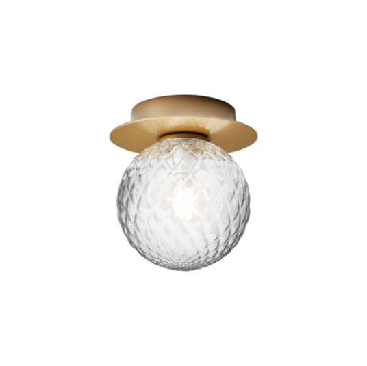 Nuura Liila 1 Vegg/ Taklampe Liten Gull/Optikk Klar Nuura Liila 1 Vegg/ Taklampe Liten Gull/Optikk Klar