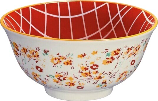 Cilio AMICI skål 50 cl 15,5 cm blomster oransje